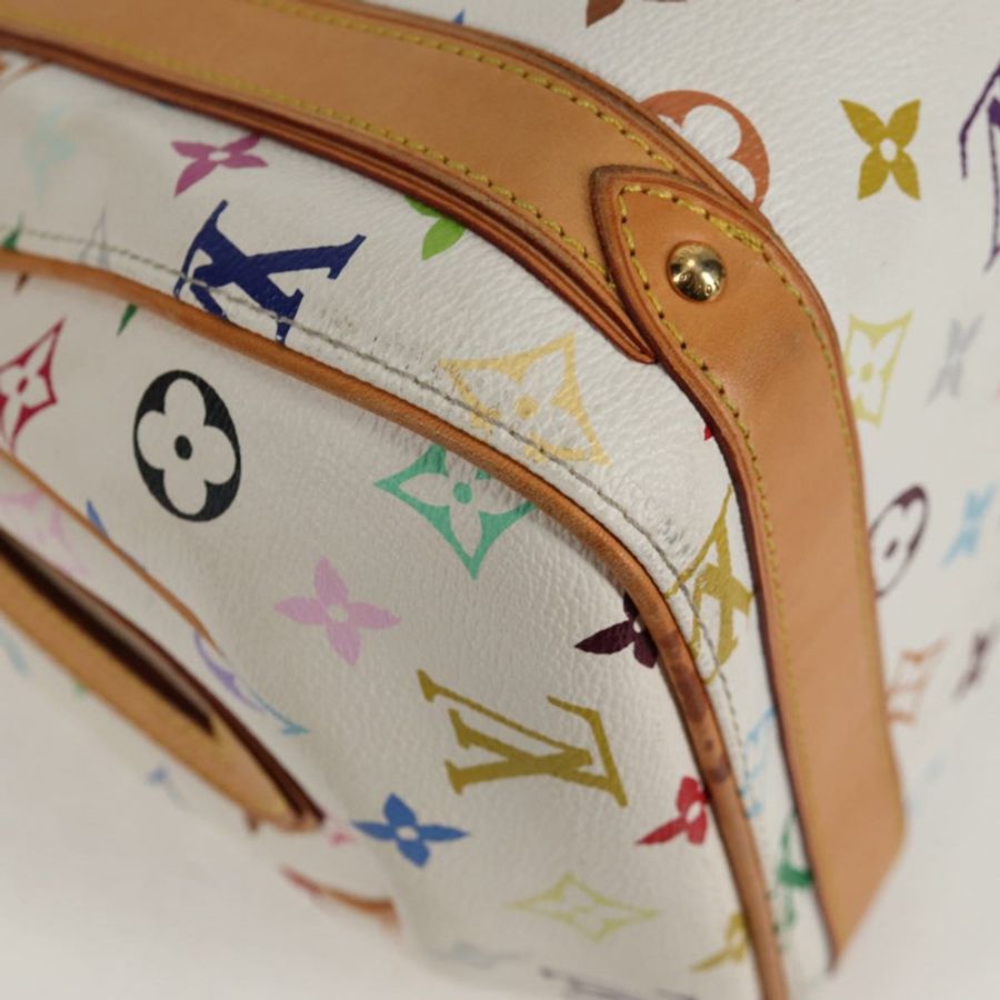 【日本直送】路易威登 Monogram Multicolor Priscilla 手提包 白色 M40096 正品 128869V-14