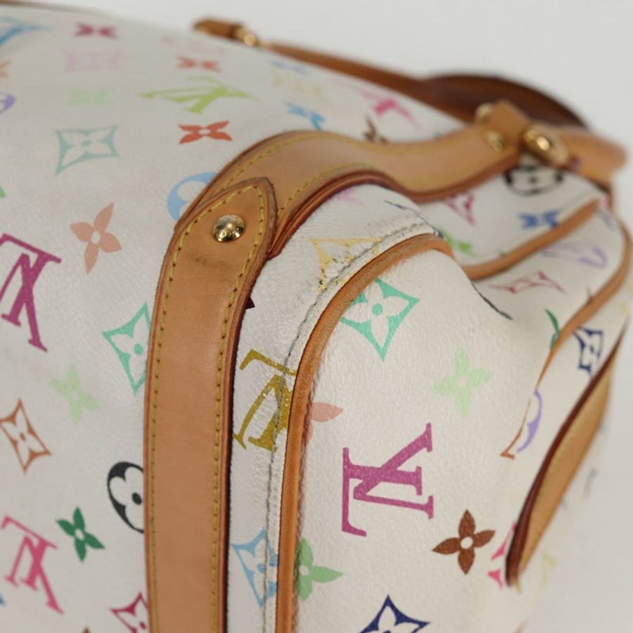 【日本直送】路易威登 Monogram Multicolor Priscilla 手提包 白色 M40096 正品 128869V-15