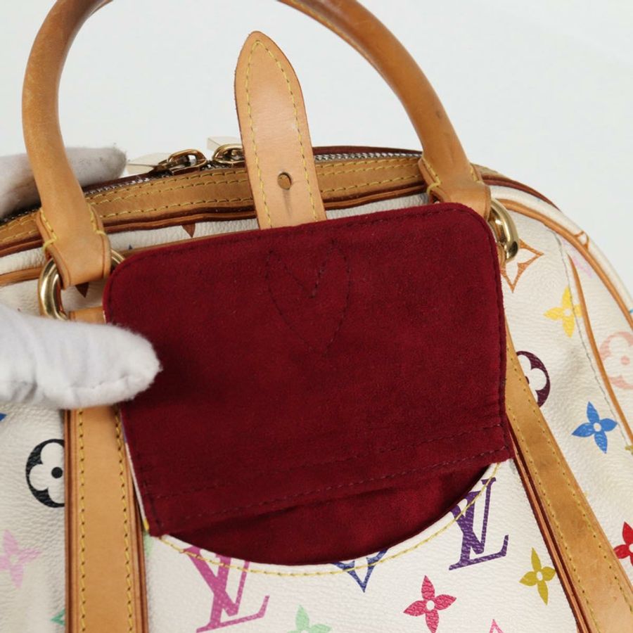【日本直送】路易威登 Monogram Multicolor Priscilla 手提包 白色 M40096 正品 128869V-17
