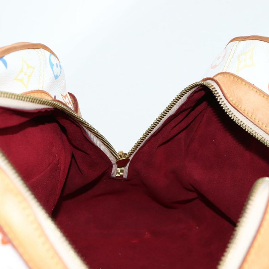 【日本直送】路易威登 Monogram Multicolor Claudia 手提包 白色 M40193 LV 正品 131551V-19