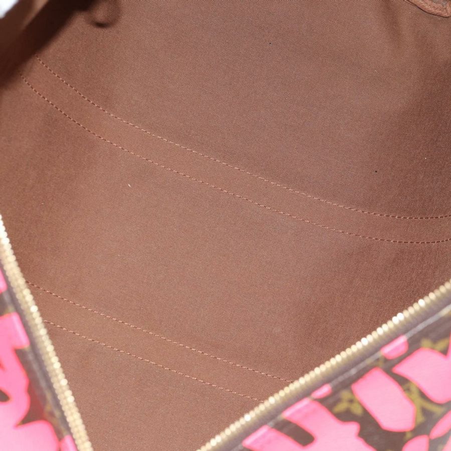 【日本直送】路易威登 Monogram 塗鴉 Keepall 50 波士頓包 金 M93698 正品 131813SV-9