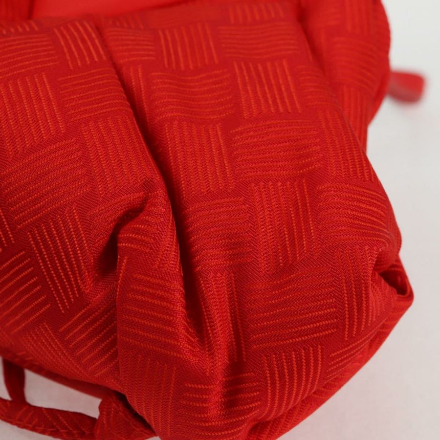【日本直送】BOTTEGA VENETA Point 手提包 尼龍 2way 紅色金色 Auth 132561M-16