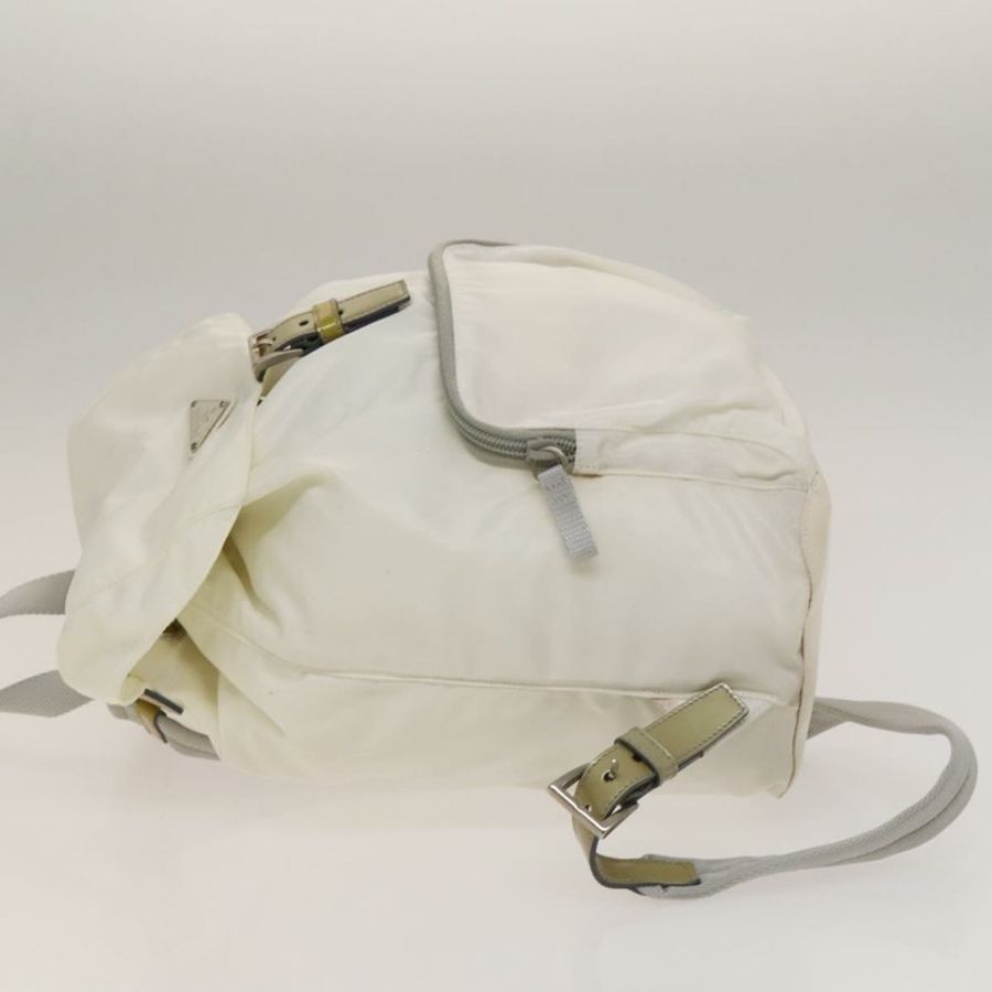 【日本直送】PRADA 雙肩包 尼龍 白色 銀色 正品 134573-2