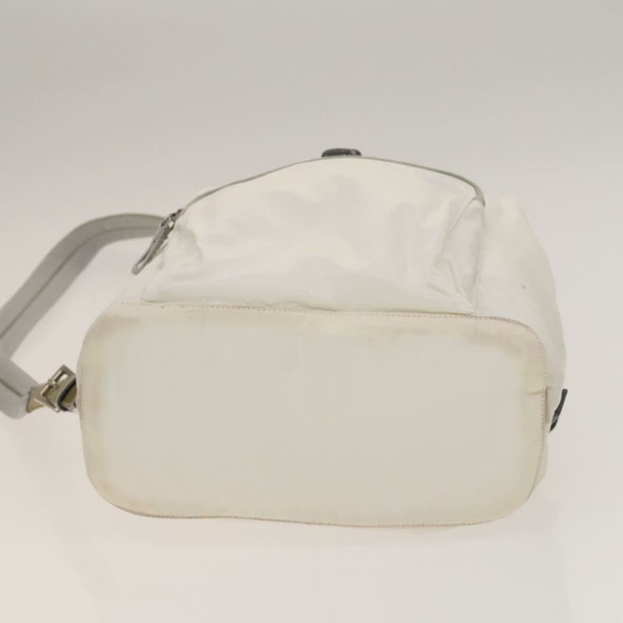 【日本直送】PRADA 雙肩包 尼龍 白色 銀色 正品 134573-4