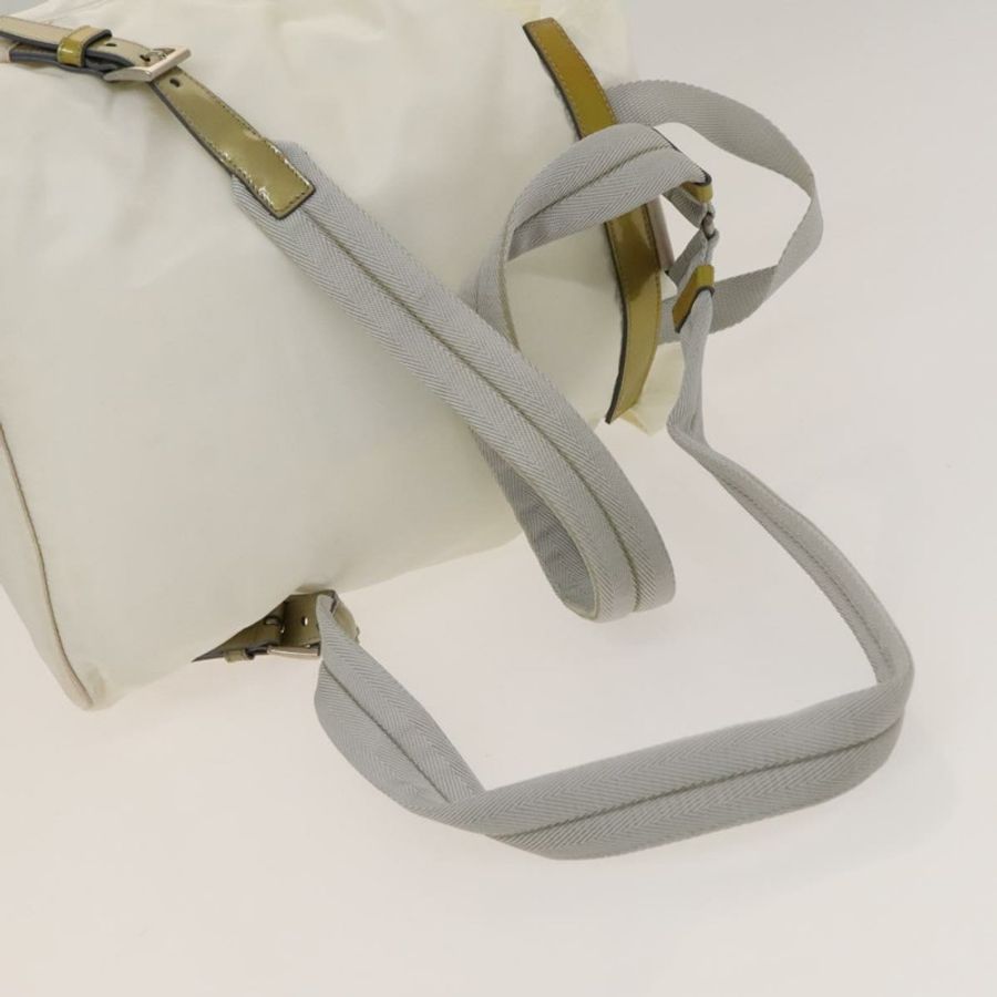 【日本直送】PRADA 雙肩包 尼龍 白色 銀色 正品 134573-7