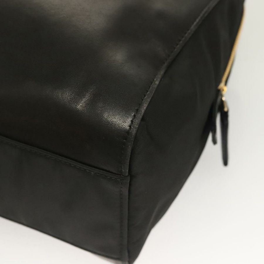【日本直送】PRADA 鏈條單肩包 皮革 黑色 金色 正品 yk18939-8