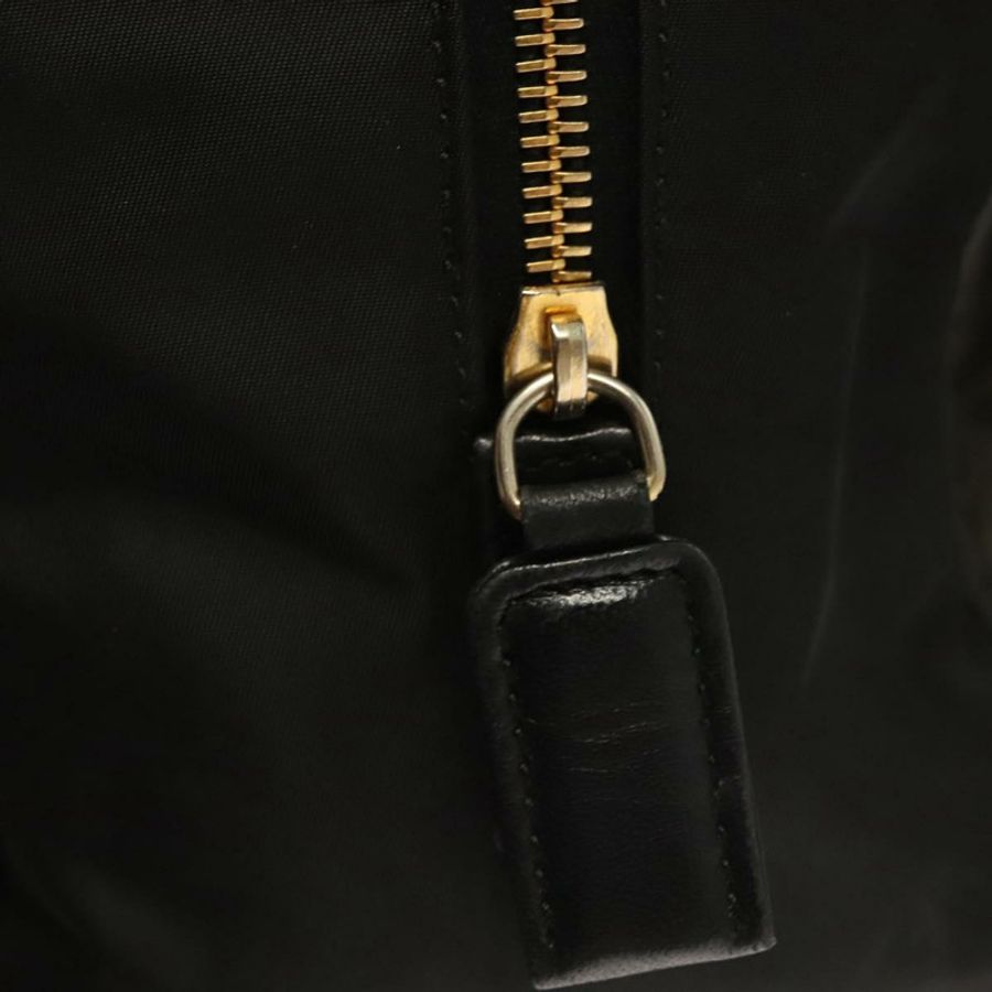 【日本直送】PRADA 鏈條單肩包 皮革 黑色 金色 正品 yk18939-17