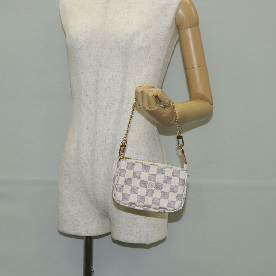 【日本直送】路易威登 Damier Azur 迷你手拿包配件包 N63005 LV 正品 136052V-21