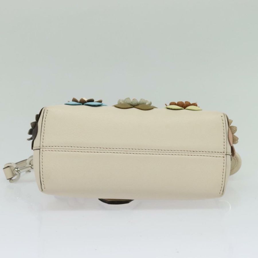 【日本直送】FENDI By The Way 手提包 皮革 2way 米色 金色 正品 136115-4