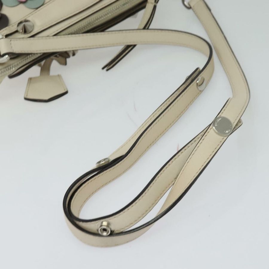 【日本直送】FENDI By The Way 手提包 皮革 2way 米色 金色 正品 136115-6