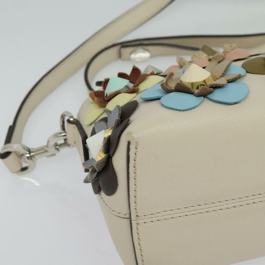 【日本直送】FENDI By The Way 手提包 皮革 2way 米色 金色 正品 136115-8