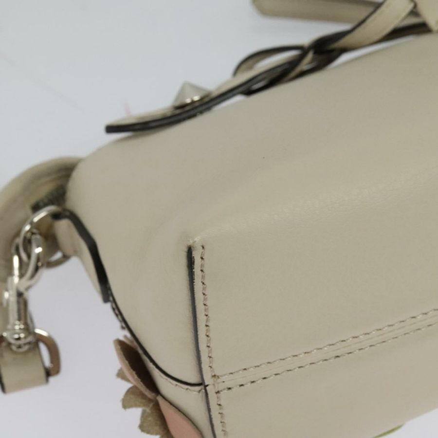 【日本直送】FENDI By The Way 手提包 皮革 2way 米色 金色 正品 136115-14