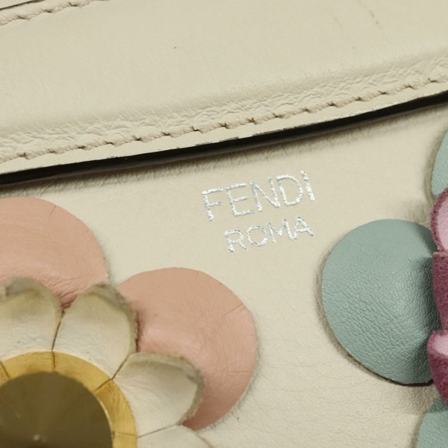 【日本直送】FENDI By The Way 手提包 皮革 2way 米色 金色 正品 136115-16