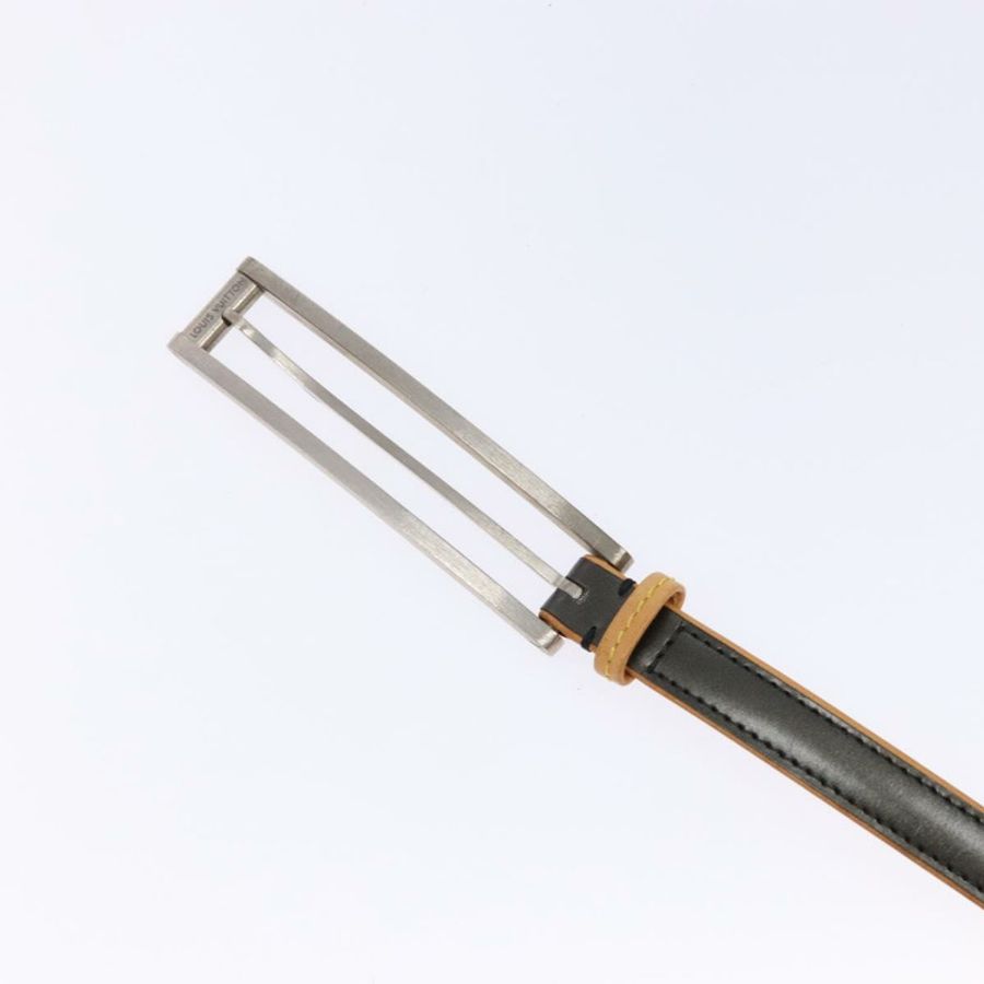 【日本直送】路易威登黑色真皮皮帶 LV 正品 133503-5