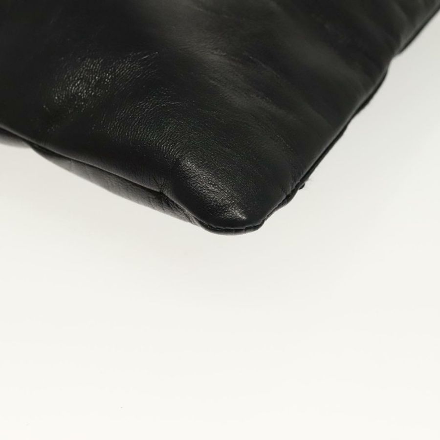 【日本直送】PRADA 鏈條單肩包 皮革 黑色 金色 正品 129605-15