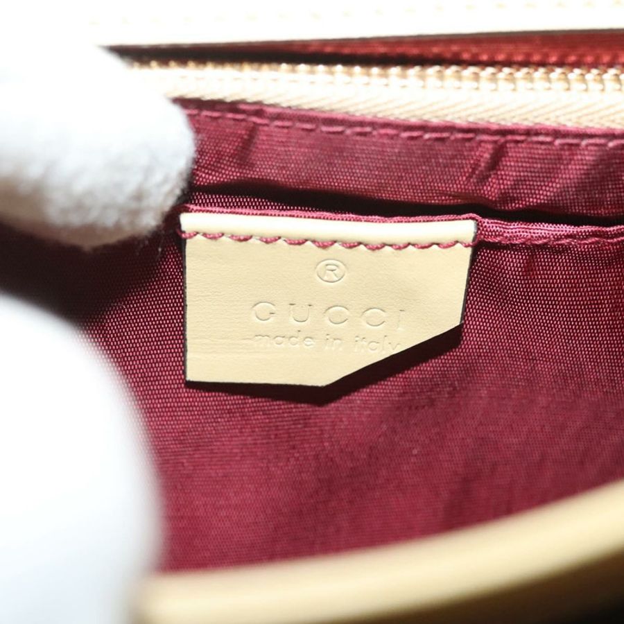 【日本直送】GUCCI 馬銜扣 Zumi 單肩包 皮革 米色 金 銀色 576388 正品 BA4748-17