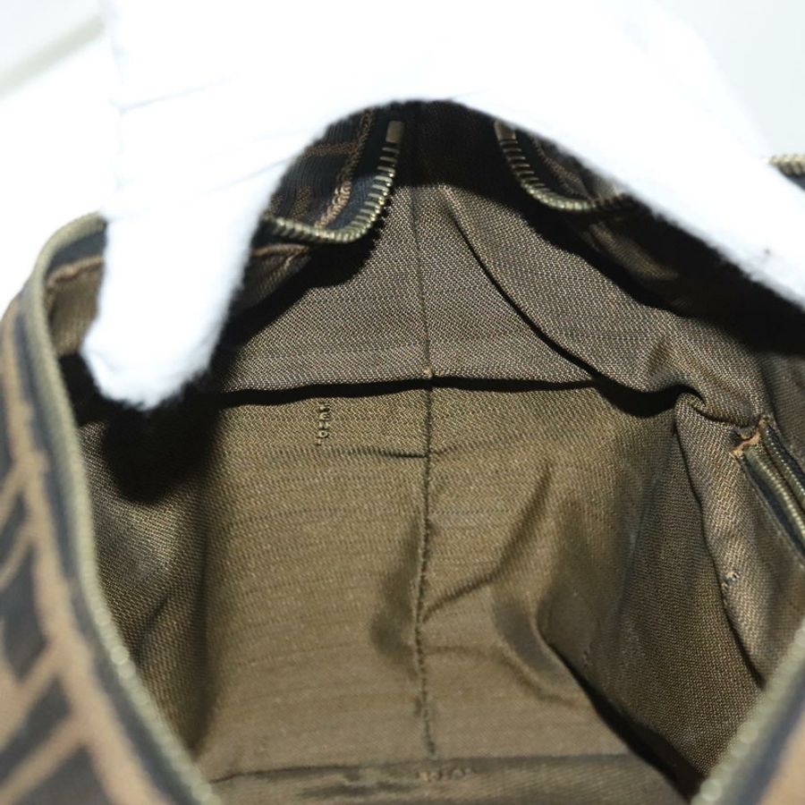 【日本直送】FENDI Zucca帆布化妝包,黑色、棕色、金色,正品編號136534-21