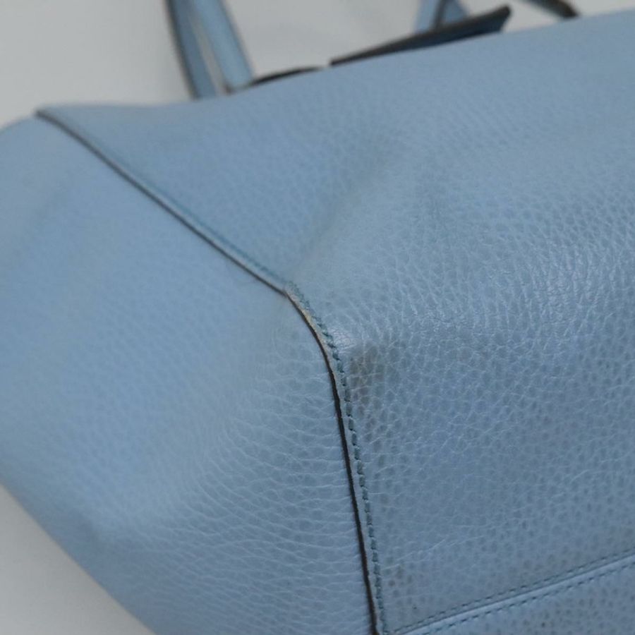 【日本直送】GUCCI 淺藍色皮革手提包 354408 正品 136670-13