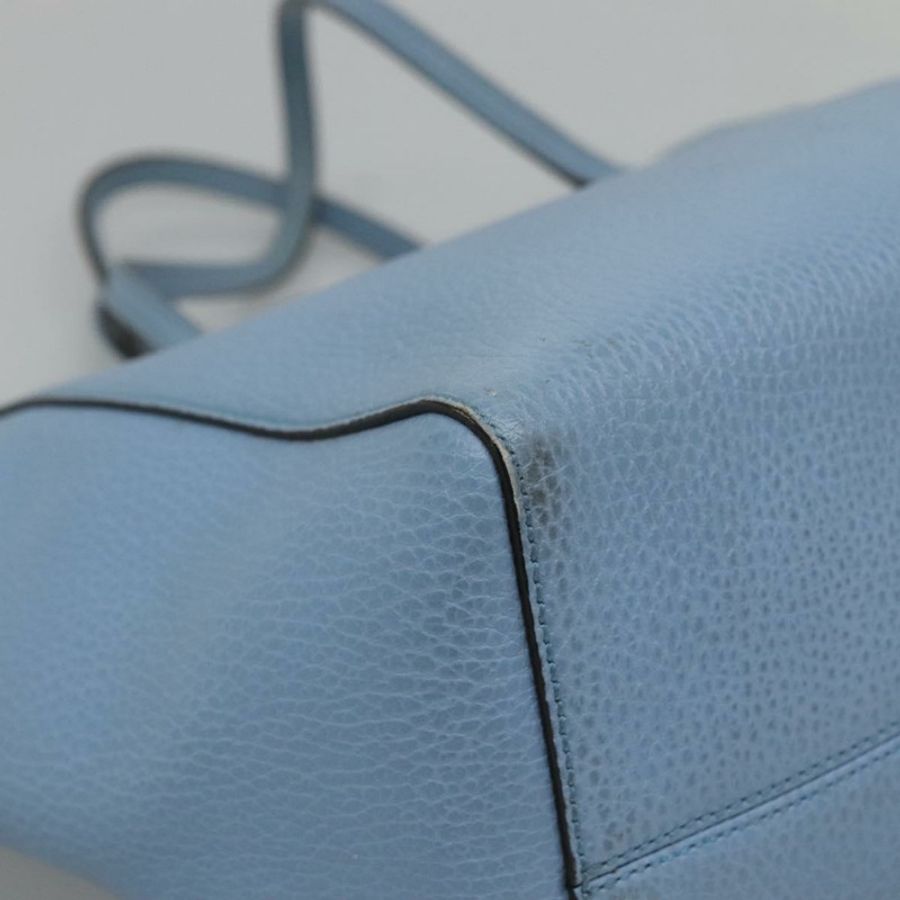 【日本直送】GUCCI 淺藍色皮革手提包 354408 正品 136670-15