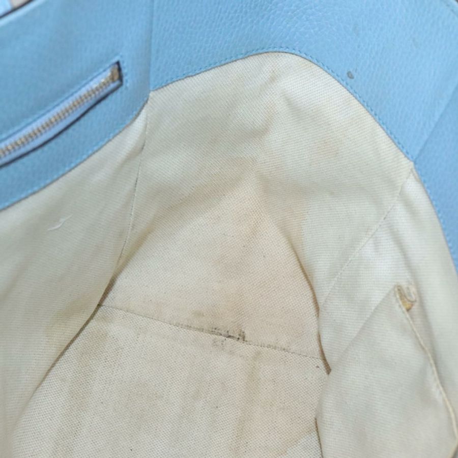 【日本直送】GUCCI 淺藍色皮革手提包 354408 正品 136670-17