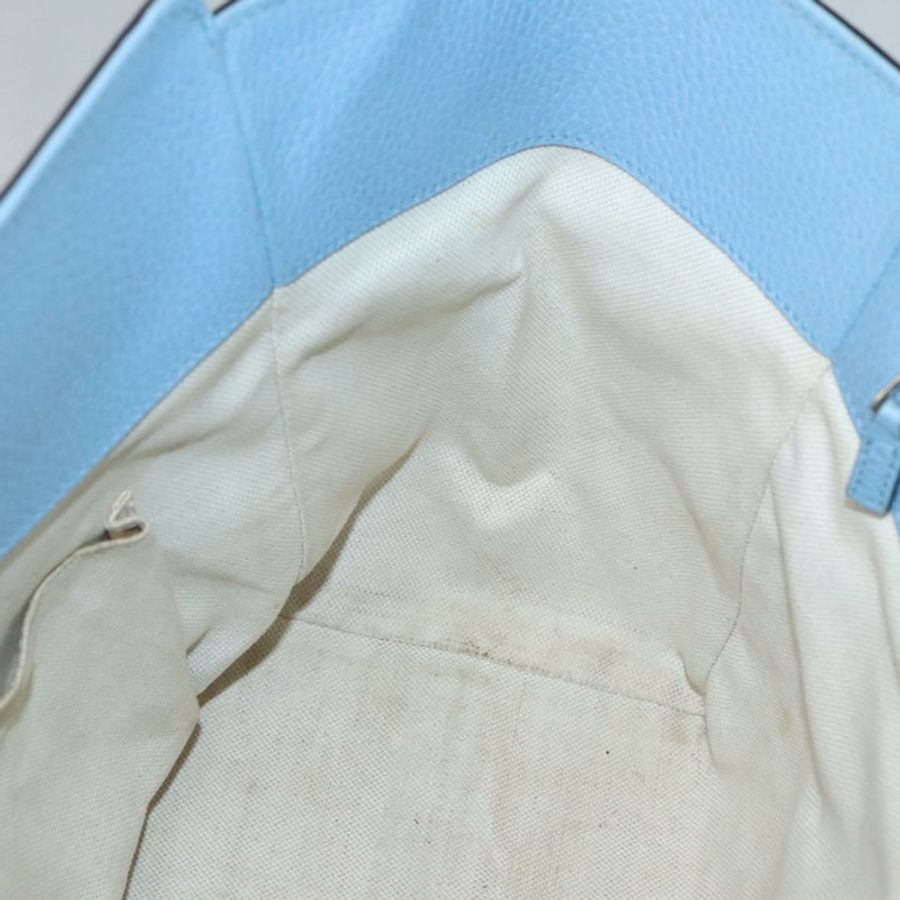 【日本直送】GUCCI 淺藍色皮革手提包 354408 正品 136670-18
