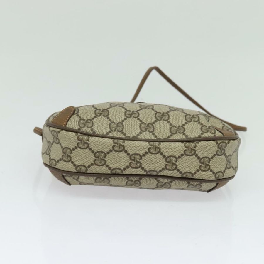 【日本直送】GUCCI GG Supreme Web Sherry Line 手提包 PVC 米色 金色 89 02 066 正品 136671-4