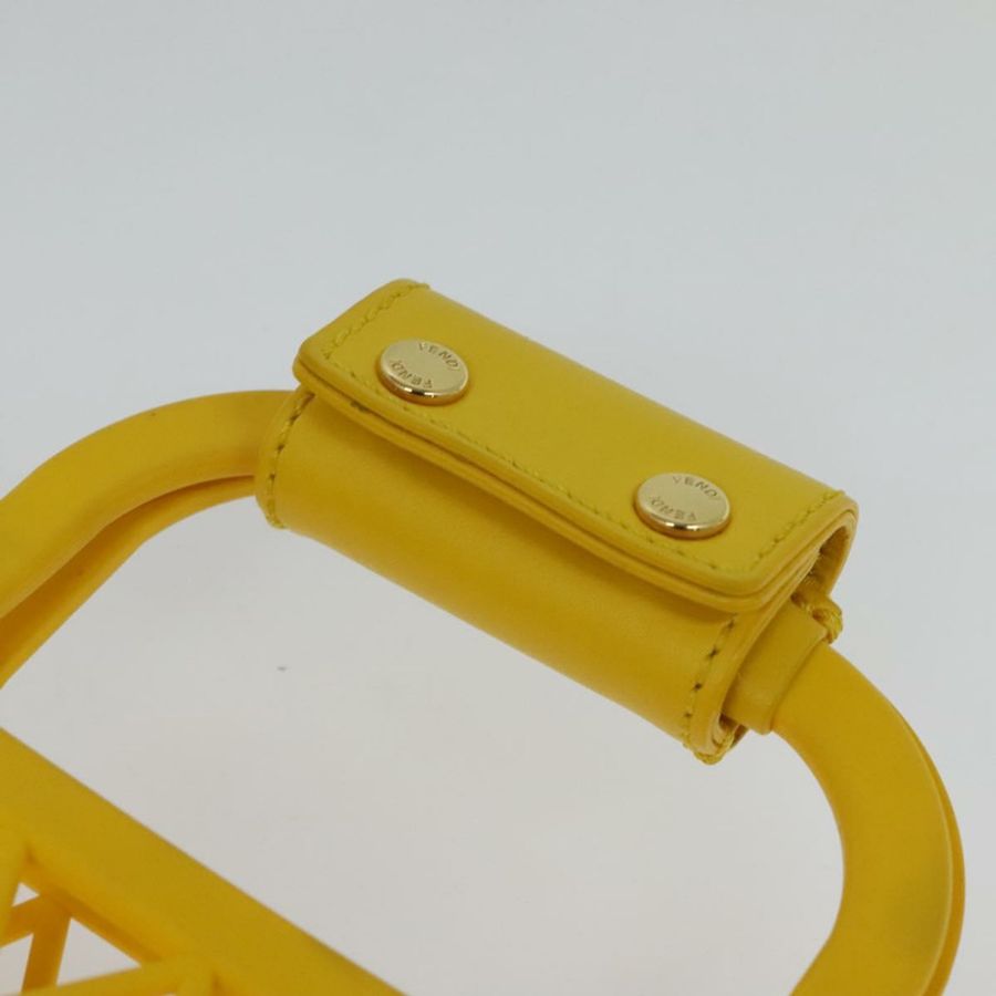 【日本直送】FENDI 籃子手提包 塑膠 黃色 金色 正品 137182-7