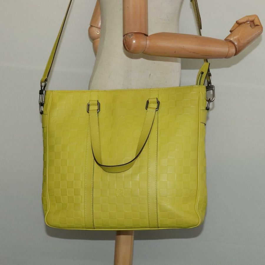 【日本直送】路易威登 Damier Anfini Tadao PM 兩用包 黃色 N41393 LV 正品 137186-22
