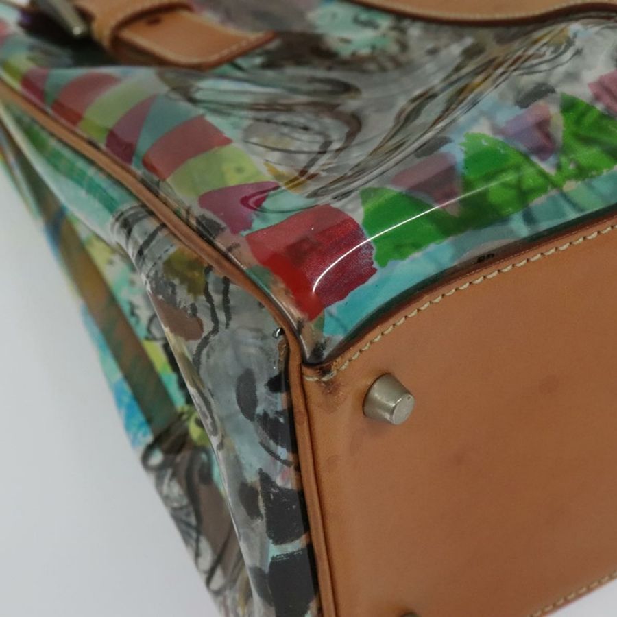 【日本直送】PRADA 托特包 乙烯基皮革 透明 多色 銀色 BR2515 正品 137653-13