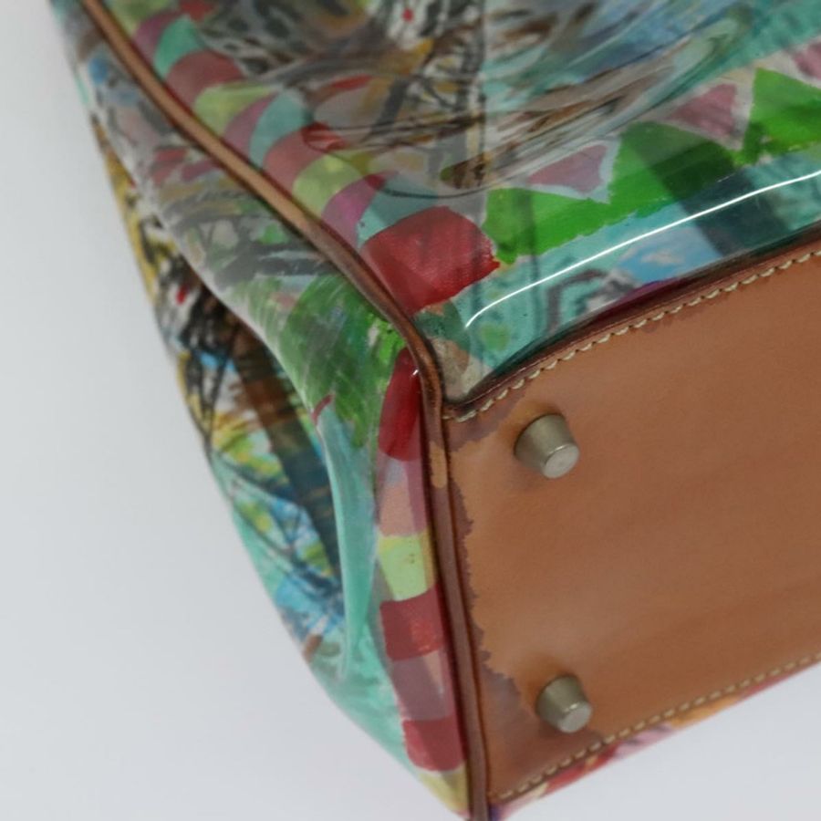 【日本直送】PRADA 托特包 乙烯基皮革 透明 多色 銀色 BR2515 正品 137653-14