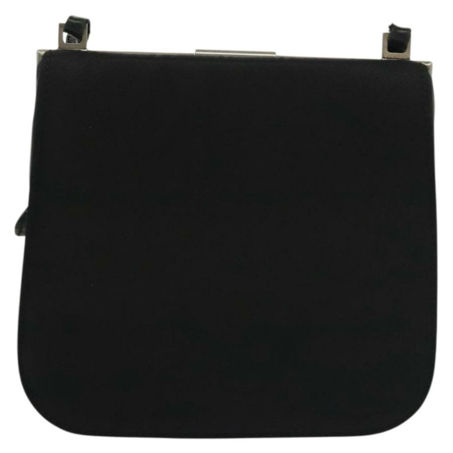 【日本直送】PRADA 單肩包 尼龍皮革 黑色 銀色 正品 137290-1