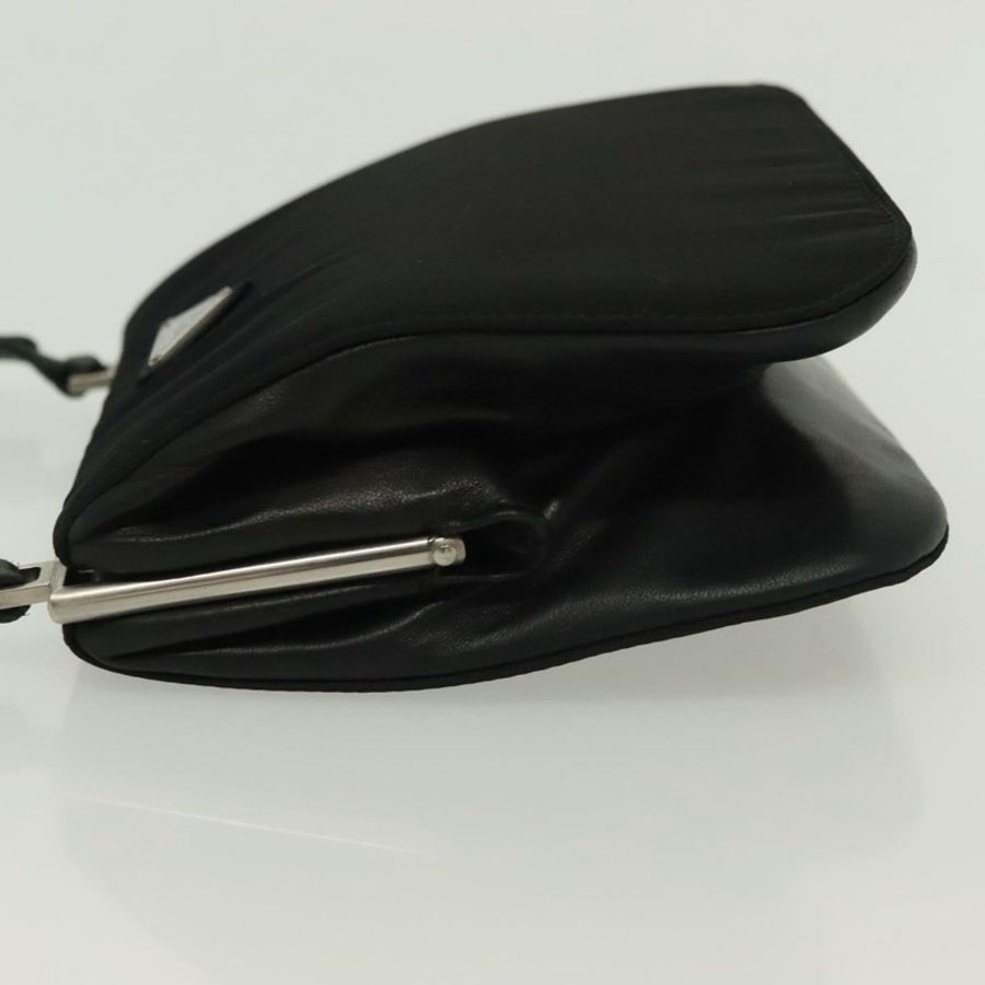 【日本直送】PRADA 單肩包 尼龍皮革 黑色 銀色 正品 137290-3