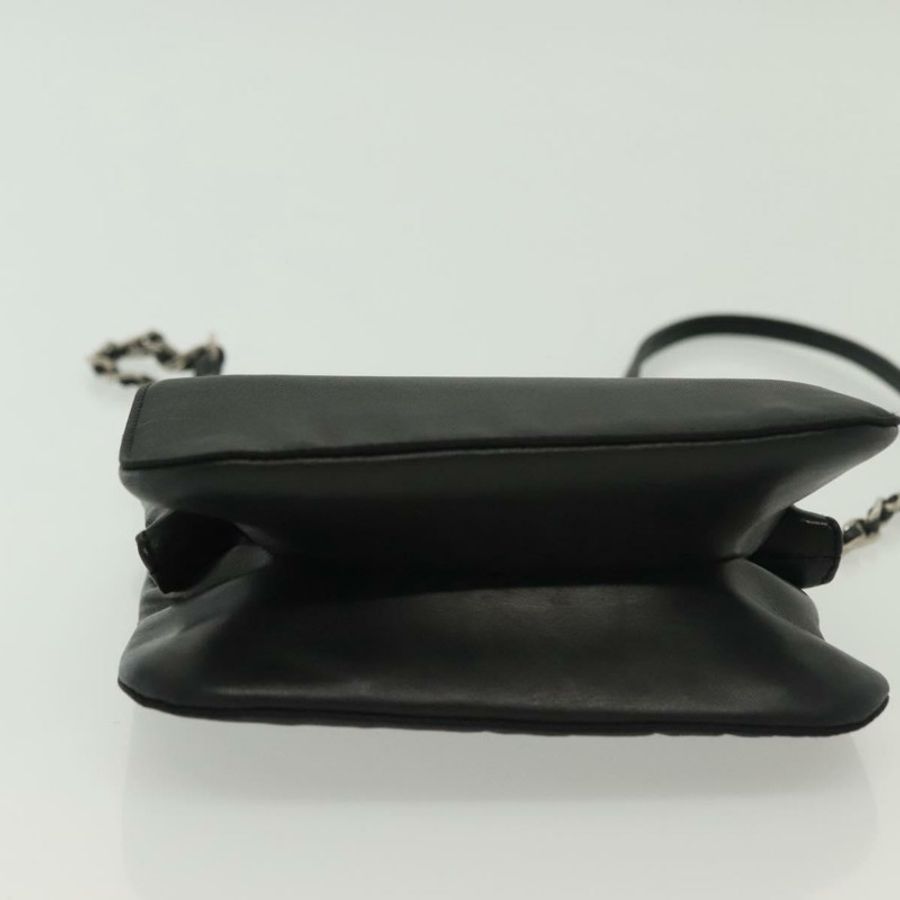 【日本直送】PRADA 單肩包 尼龍皮革 黑色 銀色 正品 137290-4