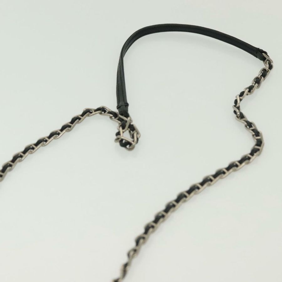 【日本直送】PRADA 單肩包 尼龍皮革 黑色 銀色 正品 137290-7