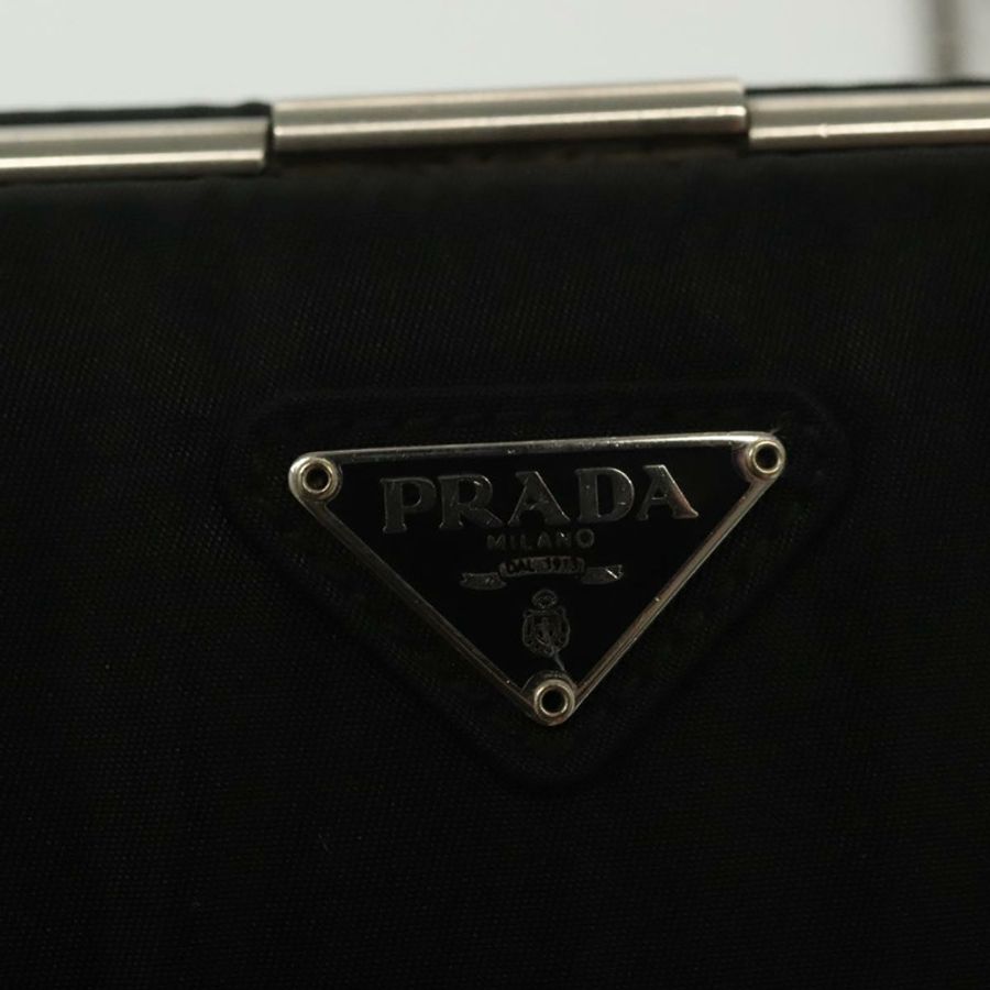 【日本直送】PRADA 單肩包 尼龍皮革 黑色 銀色 正品 137290-16