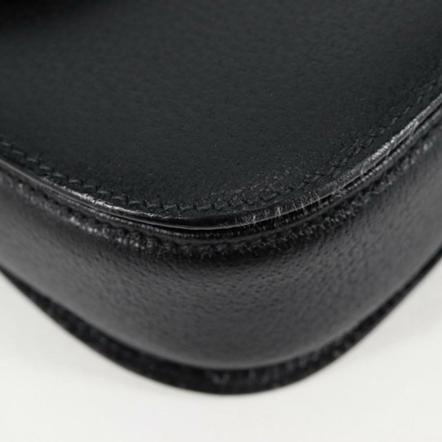 【日本直送】GUCCI 竹節手提包 皮革 黑色 金色 001 1781 1577 0 Auth 137706A-8