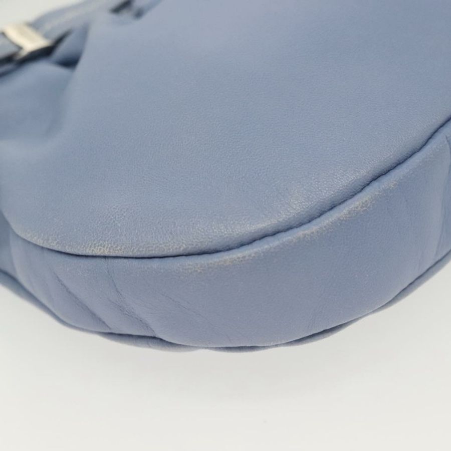 【日本直送】Salvatore Ferragamo Vala 肩背包 皮革 淺藍色 銀色 正品 137289-14
