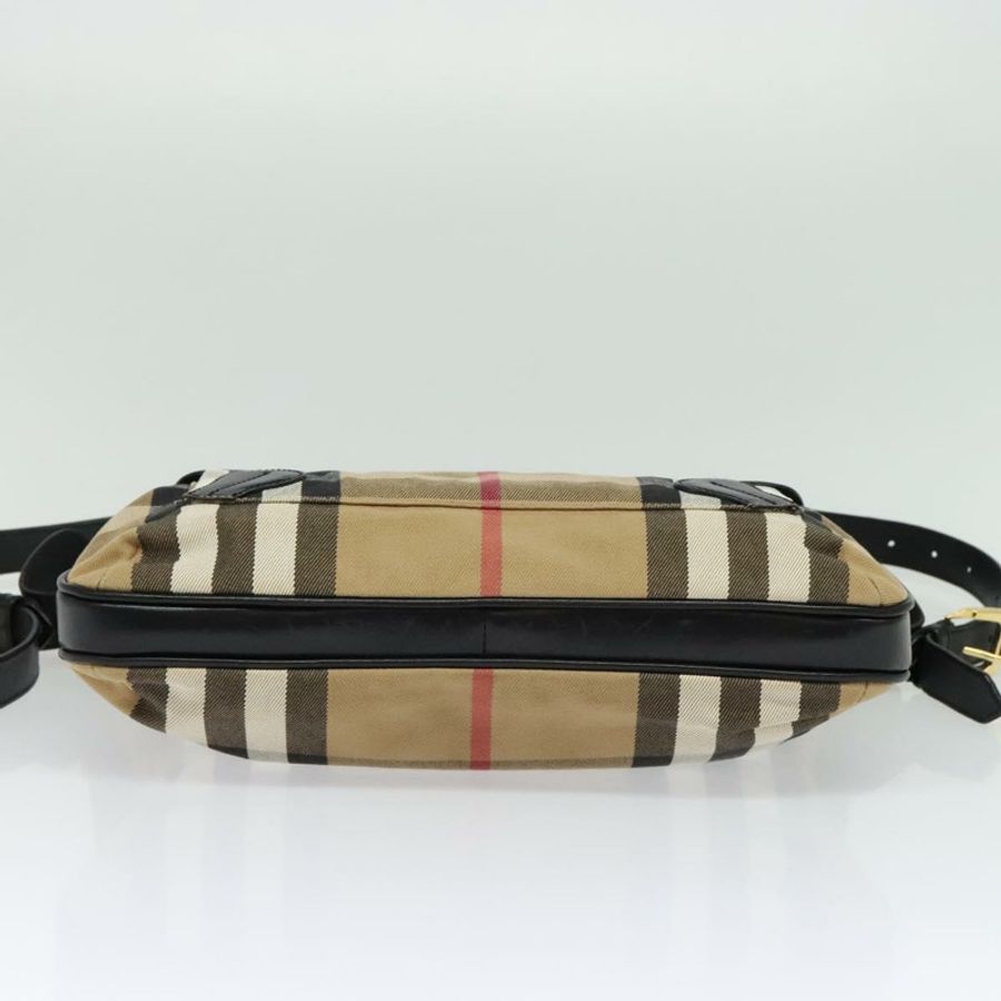 【日本直送】BURBERRY Nova 格紋帆布單肩包 米色 金色 正品 136809-4