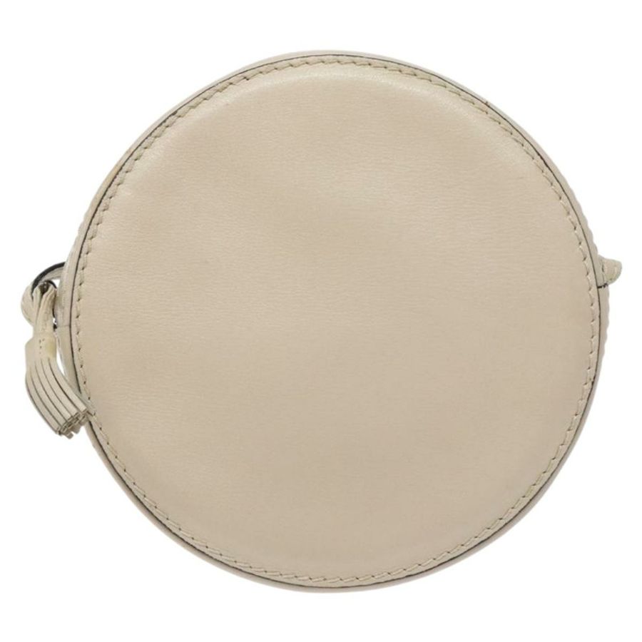 【日本直送】BOTTEGA VENETA 皮革肩包 米色 金色 正品 137511-12