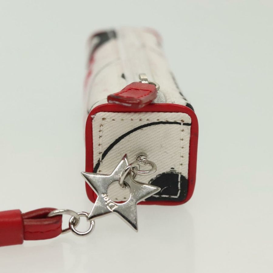 【日本直送】Christian Dior 口紅盒化妝包帆佈白色正品 134881-3
