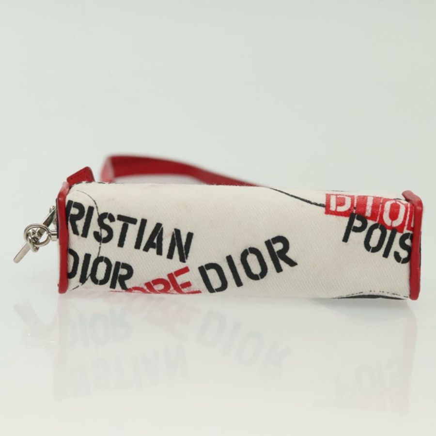 【日本直送】Christian Dior 口紅盒化妝包帆佈白色正品 134881-4