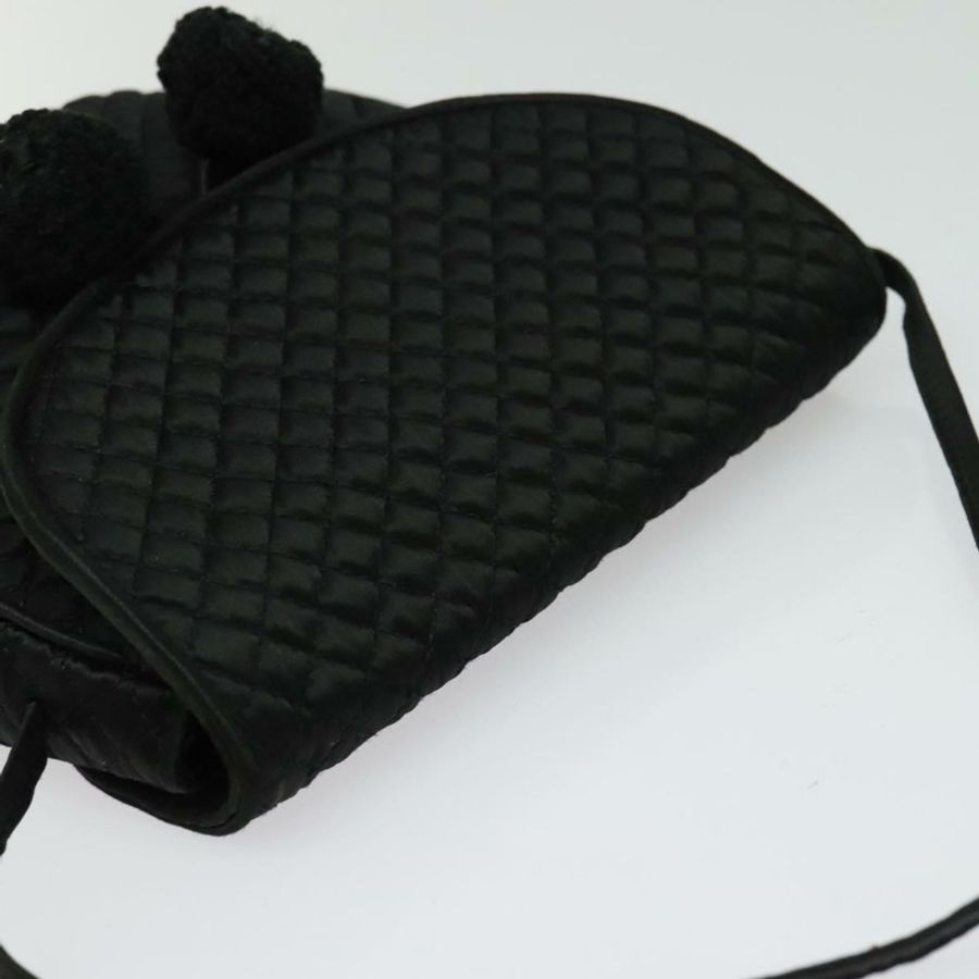 【日本直送】BOTTEGA VENETA 緞面黑色金色肩包 正品 138179-5