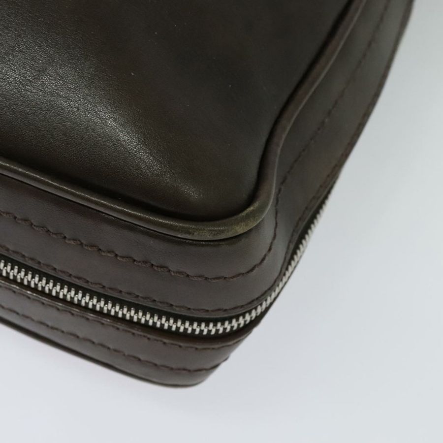 【日本直送】路易威登 Cuir Bequia Porte Documents 垂直手袋 深棕色 LV 正品 129732-16