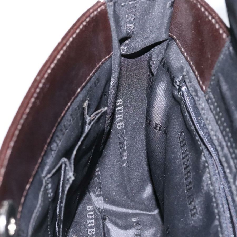 【日本直送】BURBERRY Nova 格紋帆布單肩包 米色 銀色 正品 138176-17