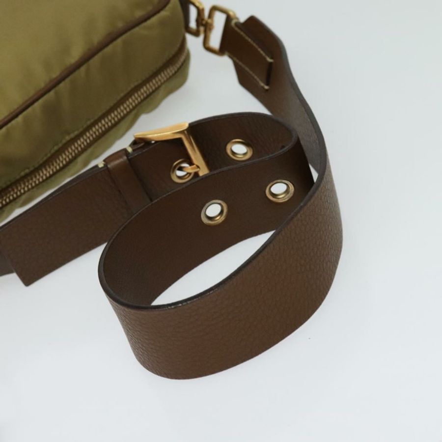 【日本直送】PRADA 尼龍米色金色肩背包 正品 138224-6
