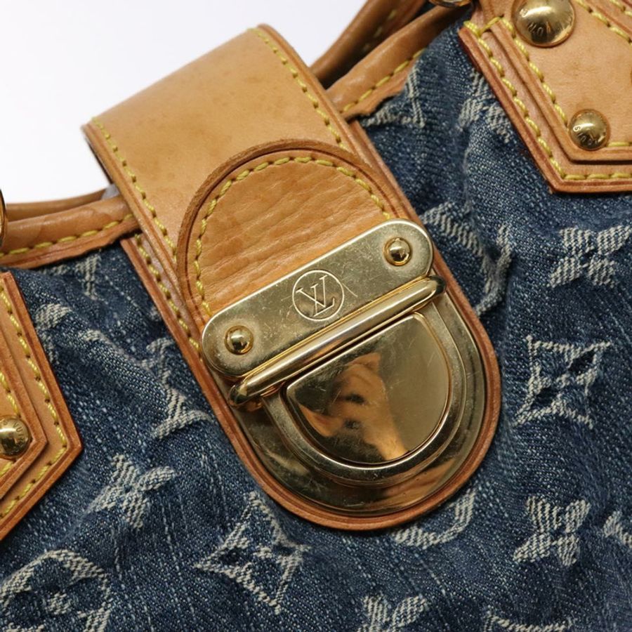 【日本直送】路易威登 Monogram Denim Preity 手提包 藍色 M95020 LV 正品 139198-16