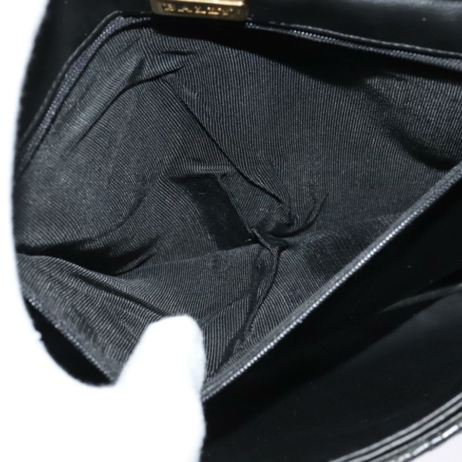 【日本直送】BALLY 鏈條單肩包 皮革 黑色 金色 正品 138837-10