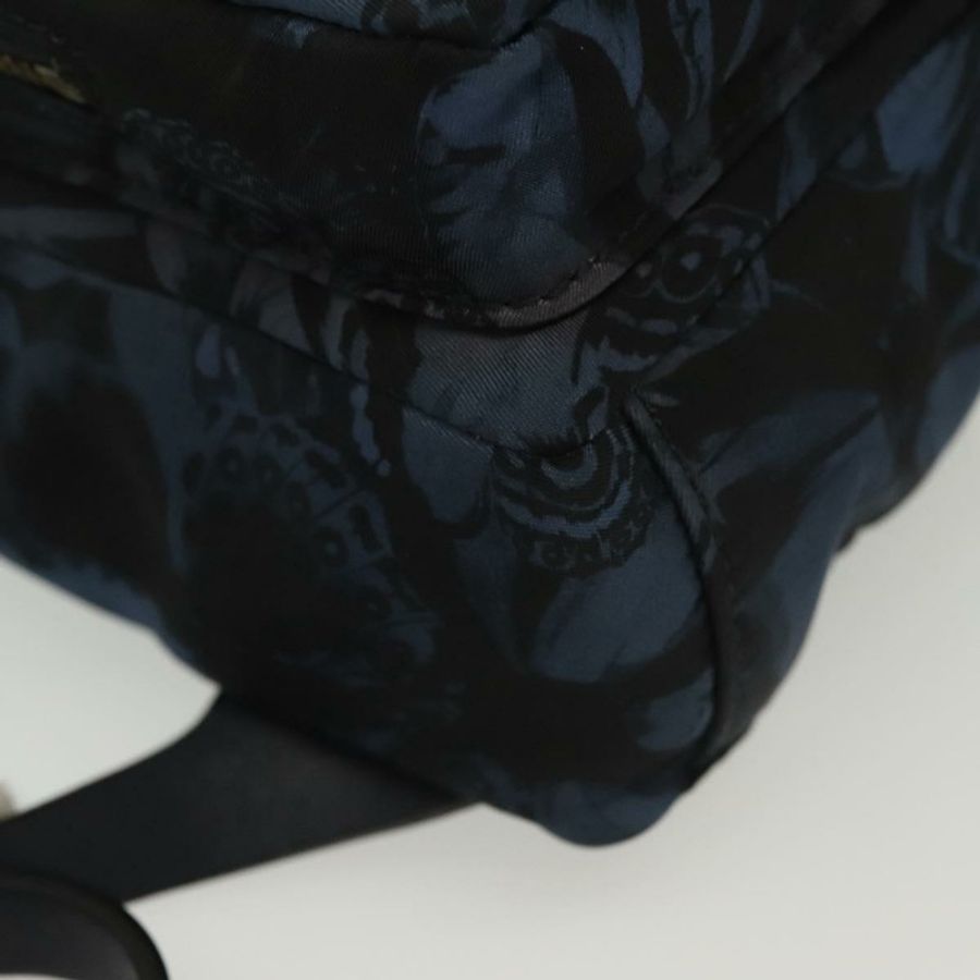 【日本直送】VALENTINO 雙肩包 尼龍皮革 海軍藍 銀色 正品 bs28757-14