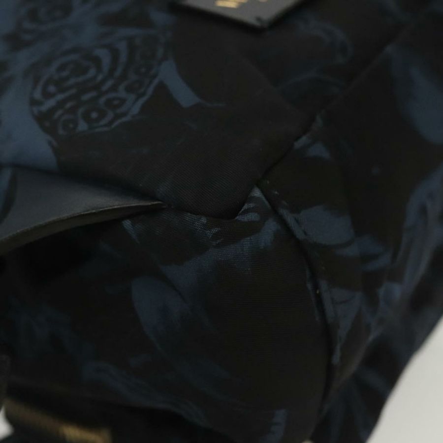 【日本直送】VALENTINO 雙肩包 尼龍皮革 海軍藍 銀色 正品 bs28757-16