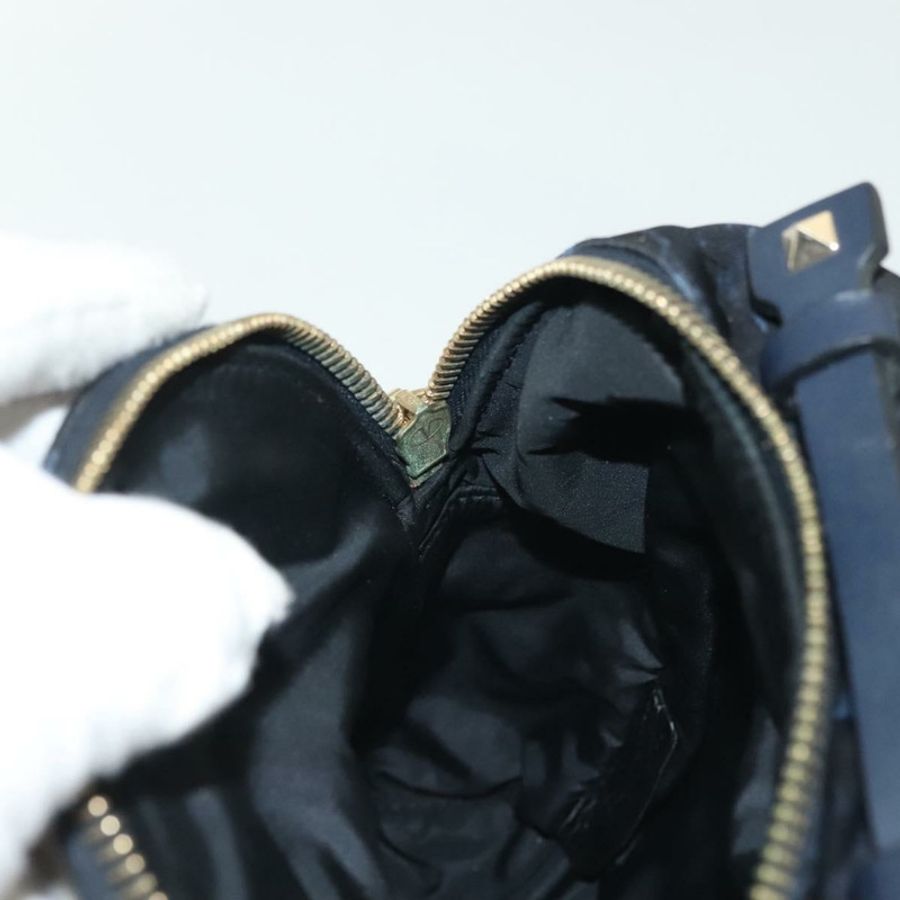 【日本直送】VALENTINO 雙肩包 尼龍皮革 海軍藍 銀色 正品 bs28757-21